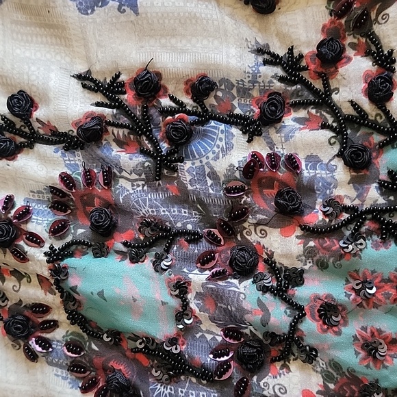 NWT Anthropologie Bhanuni  Madera Maxi Dress 4 - Picture 10 of 11